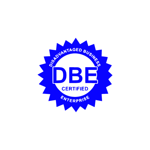 Disadvantaged Business Enterprise Blue Logo